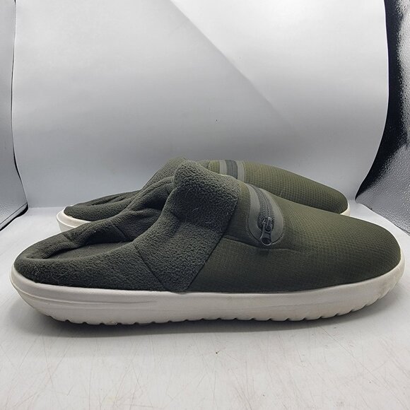 Nike Burrow Mens 13 Slides Sandal Cargo Khaki Volt Green Casual DJ3130-300 - Picture 12 of 13